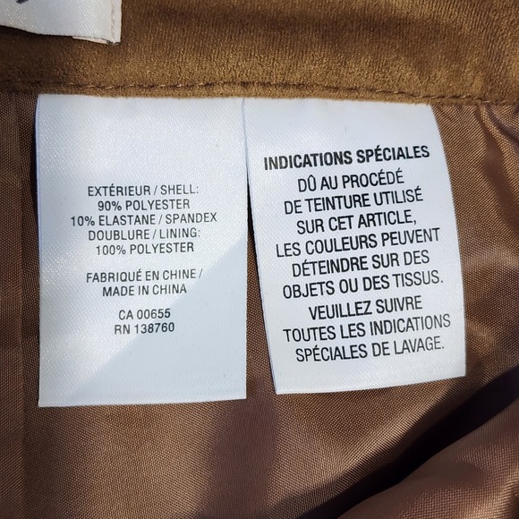 REITMANS Vegan Suede Skirt Womens 14P Faux Leather Ethical Mini Western NEW Boho - Picture 6 of 16